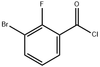 3-ブロモ-2-フルオロベンゾイルクロリド 化学構造式