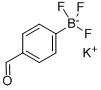 (4-ホルミルフェニル)トリフルオロほう酸カリウム 化学構造式
