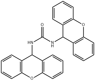 N,N'-ジ(9H-キサンテン-9-イル)尿素 化学構造式