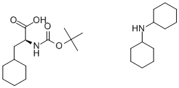 叔丁氧羰酰基Β环己基丙氨酸二环己胺盐, 37462-62-7, 结构式