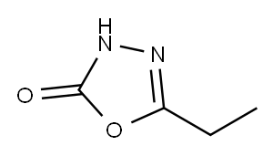 5-乙基-3H-1,3,4-恶二唑-2-酮, 37463-36-8, 结构式