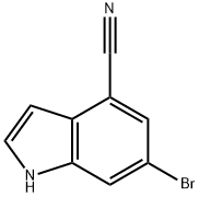 6-溴吲哚-4-甲腈, 374633-26-8, 结构式
