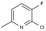 2-Chloro-3-fluoro-6-picoline Structure