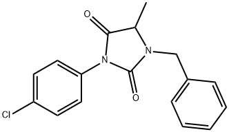 1-benzyl-3-(4-chlorophenyl)-5-MethyliMidazolidine-2,4-dione Structure