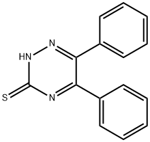 5,6-diphenyl-1,2,4-triazine-3-thiol Structure