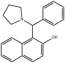 1-(α-モルホリノベンジル)-2-ナフトール 化学構造式