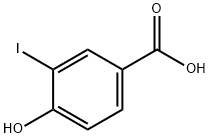 3-ヨード-4-ヒドロキシ安息香酸 化学構造式