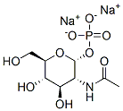 N-ACETYL-ALPHA-D-GLUCOSAMINE-1-PHOSPHATE DISODIUM SALT Struktur