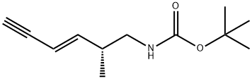 Carbamic acid, [(2R,3E)-2-methyl-3-hexen-5-ynyl]-, 1,1-dimethylethyl ester 结构式