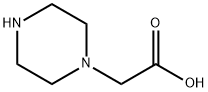 2-(ピペラジン-1-イル)-酢酸水和物 化学構造式