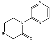Piperazinone, 1-pyrazinyl- (9CI) Structure