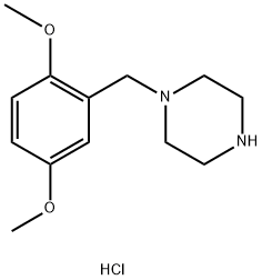 1-(2,5-二甲氧基苄基)哌嗪盐酸盐, 374897-99-1, 结构式