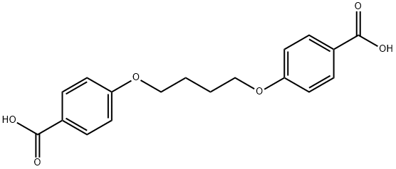 4,4′-(テトラメチレンジオキシ)二安息香酸 化学構造式