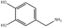 3,4-ジヒドロキシベンジルアミン 化学構造式