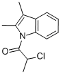 1H-Indole, 1-(2-chloro-1-oxopropyl)-2,3-dimethyl- (9CI) 结构式