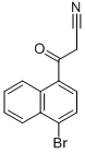 3-(4-BROMO-1-NAPHTHYL)-3-OXOPROPANENITRILE 结构式