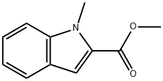 1-メチル-1H-インドール-2-カルボン酸メチル 化学構造式