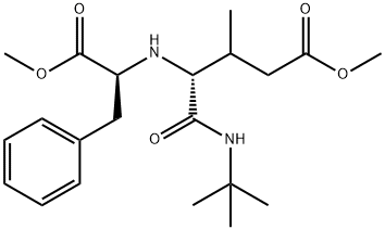L-Phenylalanine, N-[(1R)-1-[[(1,1-dimethylethyl)amino]carbonyl]-4-methoxy-2-methyl-4-oxobutyl]-, methyl ester (9CI) Struktur