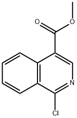 1-クロロ-4-イソキノリンカルボン酸メチル 化学構造式