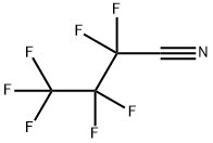 ヘプタフルオロブタンニトリル 化学構造式