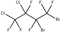 1,2-Dibromo-3,4-dichloro-1,1,2,3,4,4-hexafluorobutane Struktur