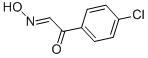 1-(4-クロロフェニル)-2-(ヒドロキシイミノ)エタノン 化学構造式