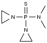Phosphinothioic amide, P,P-bis(1-aziridinyl)-N,N-dimethyl- 化学構造式