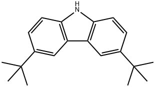 3,6-二叔丁基咔唑, 37500-95-1, 结构式
