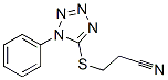 3-[(1-フェニル-1H-テトラゾール-5-イル)チオ]プロピオノニトリル 化学構造式