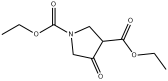4-OXO-PYRROLIDINE-1,3-DICARBOXYLIC ACID DIETHYL ESTER Structure