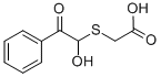 (1-HYDROXY-2-OXO-2-PHENYLETHYL)THIO]ACETIC ACID Structure