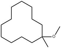 1-甲氧基-1-甲基环十二烷,37514-30-0,结构式