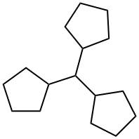 Methylidynetriscyclopentane Struktur