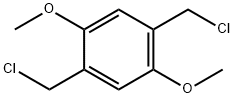 1,4-ジメトキシ-2,5-ビス(クロロメチル)ベンゼン 化学構造式