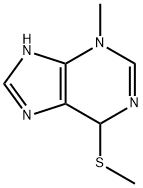 6,7-ジヒドロ-3-メチル-6-(メチルチオ)-3H-プリン 化学構造式
