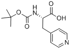 Boc-3-(4-吡啶基)-L-丙氨酸,37535-57-2,结构式
