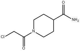 4-Piperidinecarboxamide, 1-(chloroacetyl)- (9CI) 化学構造式