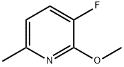 3-フルオロ-2-メトキシ-6-メチルピリジン 化学構造式