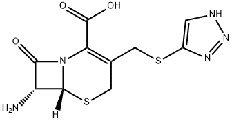 7-氨基-3-(1,2,3-三唑-4-硫代)甲基-头孢环-4-羧酸,37539-03-0,结构式