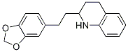 2-(2-Benzo[1,3]dioxol-5-yl-ethyl)-1,2,3,4-tetrahydro-quinoline 结构式