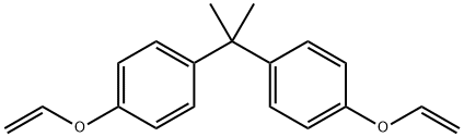 苯, 1,1'-(1-甲基乙亚基)双[4-(乙烯基OXY)-,3754-60-7,结构式