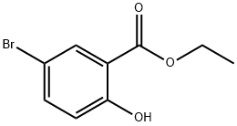 5-ブロモ-2-ヒドロキシ安息香酸エチル 化学構造式