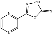5-pyrazinyl-1,3,4-oxadiazole-2-thione,37545-39-4,结构式