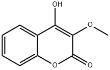 3-Methoxy-4-hydroxy-2H-1-benzopyran-2-one Structure