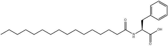 N-ヘキサデカノイルフェニルアラニン 化学構造式