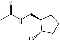 Acetamide, N-[[(1R,2S)-2-hydroxycyclopentyl]methyl]- (9CI) Structure