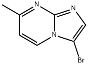 3-ブロモ-7-メチルイミダゾ[1,2-A]ピリミジン 化学構造式