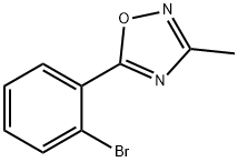 5-(2-BROMOPHENYL)-3-METHYL-1,2,4-OXADIAZOLE Struktur