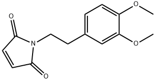 1-[2-(3,4-二甲氧基苯基)乙基]-2,5-二氢-1H-吡咯-2,5-二酮,37597-19-6,结构式