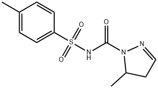 N-トシル-5-メチル-2-ピラゾリン-1-カルボアミド 化学構造式